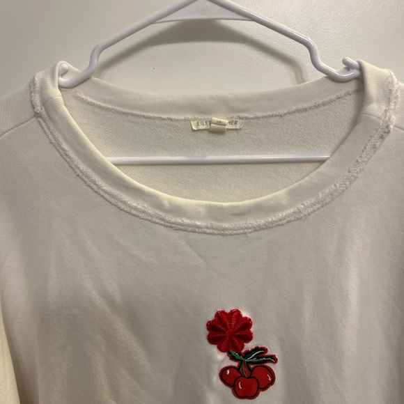 Eileen Fisher Pocket Crew with Cherry - Picture 6 of 11